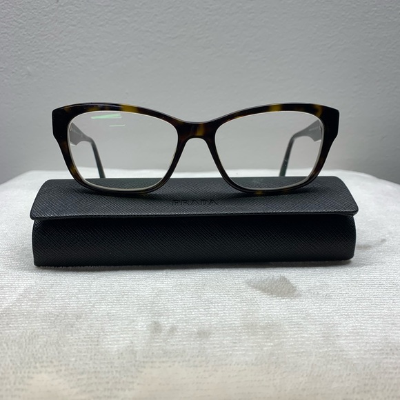 Prada Accessories - Prada Women's Tortoiseshell Optical Glasses - Black & Brown
